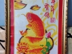 Q3 | Cần bán tranh thêu Cá Hóa Rồng hoàn chỉnh đã đóng khung.