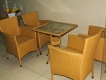 Cần bán 5 bộ BÀN GHẾ NHỰA GIẢ MÂY kinh doanh quán cafe