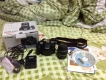 Canon 500d + lens 18-55mm fullbox 98%