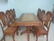 Đồ Gỗ Lý Sâm Hố Nai - Bàn ăn Căm xe Mặt Gõ 8 ghế giá rẻ