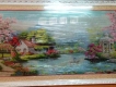 Cần bán tranh thêu chữ thập "Hương sắc mùa xuân", size 1m85 x 85cm