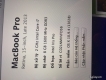 Cần bán macbook pro 15inch(me293ll) retina mới sạc 24lan like new fullbox