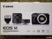 Canon EOS M kèm lens 18-55 chỉ 8tr new 100%, full box