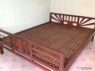 Thanh lý giường gỗ tự nhiên, có hình thật
