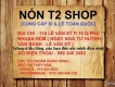 [Nón T2 Shop] 116 Lê Văn Sỹ P10 Phú Nhuận-Nơi Luôn Đi Đầu Trong Ngành Thời Trang Nón