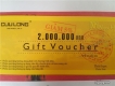 Gift voucher 2 triệu + 2 viên kim cương 2li tại Cửu Long Jewelry = 900k