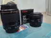 Bán 2 len Canon EF 50 F/1.8II fullbox, len canon 80-200 ULTrasonic giá 2t999 có fix