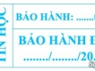 [Toàn Quốc] Tem bể in sẵn cho kỹ thuật