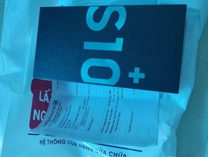 Ban s10+plus ,128g , cong ty , mau xanh , mua ben celphone .