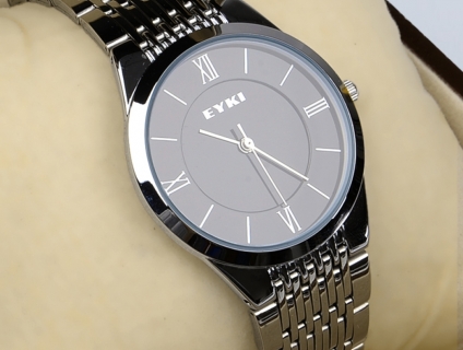 ĐỒNG HỒ VÀNH ĐAI THÉP EYK CHO NAM