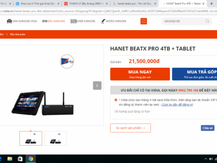 HANET BEAT PRO 4TB+ TAB CÒN BH 3 THÁNG CHÍNH HÃNG