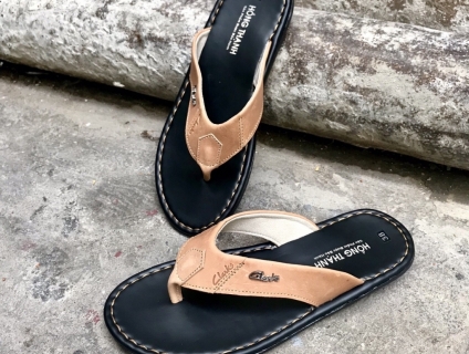 Dép kẹp Da bò 100% tự nhiên.