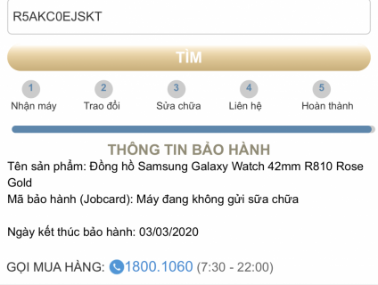 Đồng hồ thông minh galaxy watch 42mm r810 đẹp tuyệt bán rẻ