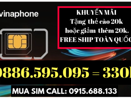 Sim Vina - Mobi Giá Rẻ, Bình Dân - Tặng Thẻ Cào - FreeShip