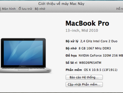 Cần bán Macbook pro MC374 mid 2010