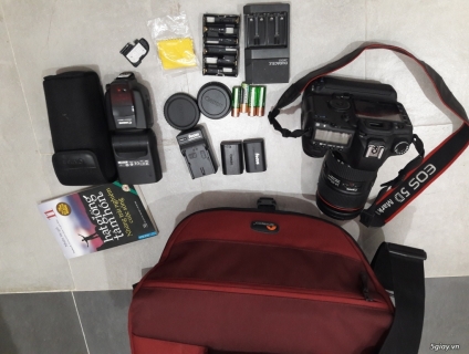 Canon 5D II + 24-105IS UTM + đèn 580EX II mới 95%