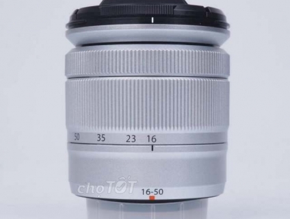 Lens Fuji kit 16-50 II màu bạc giá rẻ