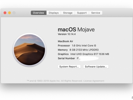 Macbook Air 2018 màn hình Retina i5/ram8/ssd128