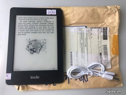 [Máy Nhật Cũ] Máy đọc sách Kindle Paperwhite Gen 1 5th 97% code 3686