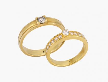 Nhẫn Cưới Vàng APJ Vàng 18k – NC0021.1