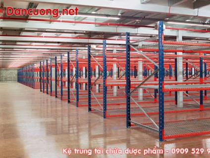 Kệ Medium Dân Cường, Kệ Trung Tải, Kệ Longspan chứa dược phẩm