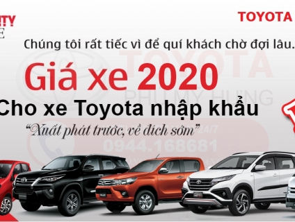 Nhận đặt xe Toyota nhập khẩu Mới Nhất - Giá Chuẩn - Hưởng mức Thuế 0%.