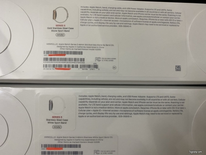 Applewatch series 5 44mm thép gold sport band