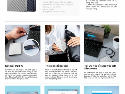 Ổ cứng di động Western Digital my passport USB 3.0 ( phiên bản 2019 )