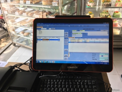 Chuyên bán máy tính tiền cảm ứng trọn bộ cho tiệm bánh Kem