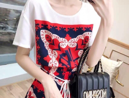 Set bộ short hoa đỏ cao cấp