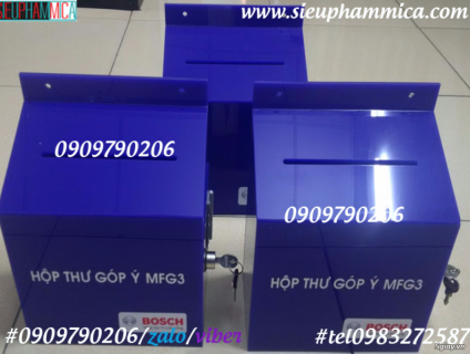 Nơi làm hòm thư góp ý mica giá tốt TPHCM