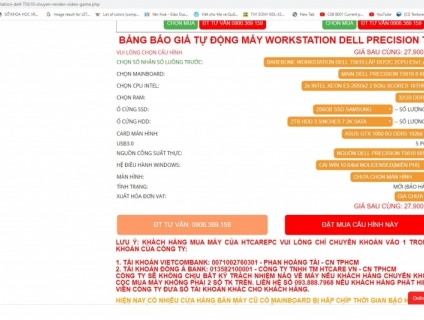 Cần bán hoặc trao đổi máy Workstation Dell Precision T5610