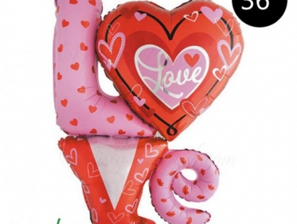 BONG BÓNG CHỮ LOVE - HỒNG