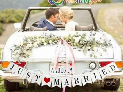 DÂY TREO JUST MARRIED TRANG TRÍ TIỆC CƯỚI