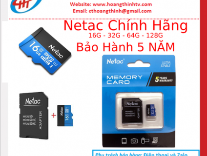 Thẻ Nhớ 32G Netac Chính Hãng Bảo Hành 5 NĂM