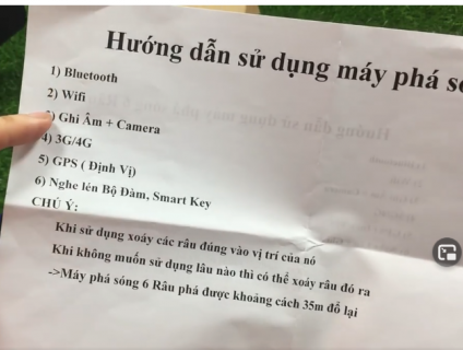 HCM -  Máy Phá Sóng 2G 3G 4G cầm tay Loại 6 Râu Cực Mạnh