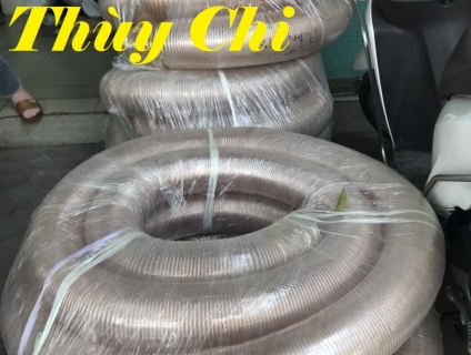 Ống hút bụi nhựa PU lõi thép mạ đồng phi 100.