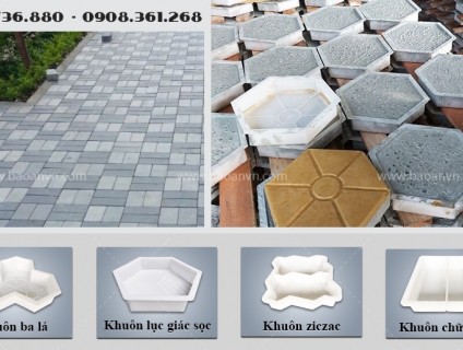 5 loại khuôn nhựa đúc gạch bê tông phổ biến năm 2021