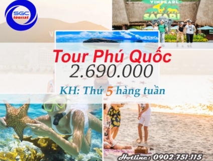 Tour Phú Quốc 3N3Đ thứ 5 hàng tuần