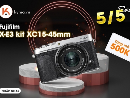 Kyma tặng mã giảm giá 500K tri ân khách hàng mua máy Ảnh Fujifilm X-E3