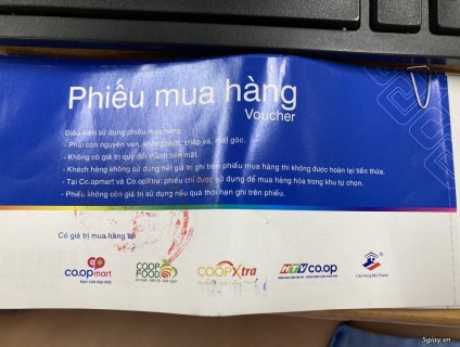 Bán 15 voucher Coop 100k HSD 30/11/2021