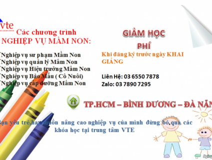 Cấp chứng chỉ nghiệp vụ sư phạm mầm non