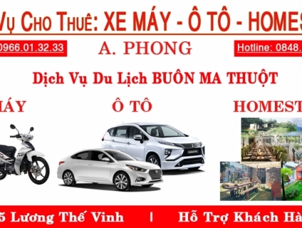 Dịch vụ cho thuê xe máy Buôn Ma Thuột | A PHONG