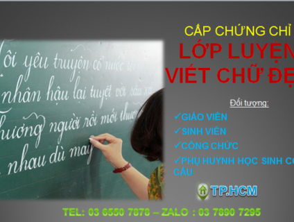đào tạo cấp chứng chỉ luyện chữ đẹp