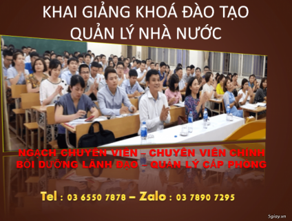 lớp quản lý nhà nước ngạch chuyên viên, chuyên viên chính