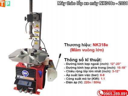 Máy ra vào lốp xe NK318e mâm vuông