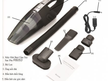 Máy hút bụi cầm tay công suất lớn.