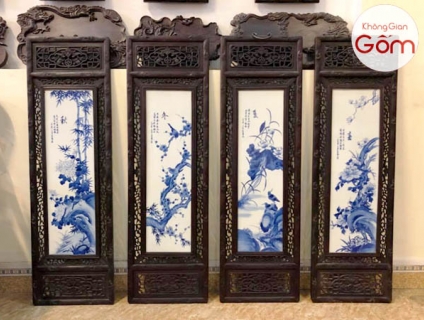 Tìm hiểu về dòng tranh sứ đặc biệt của làng gốm Bát Tràng