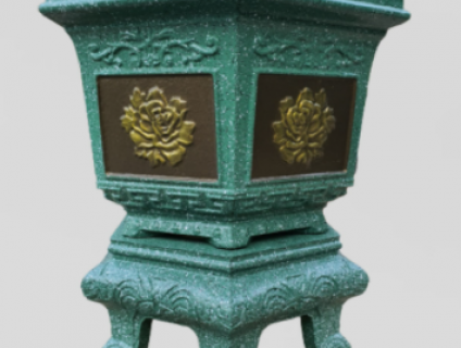 KHUÔN CHẬU CẢNH ABS LỤC GIÁC 30 DÁNG CAO CÓ CHÂN