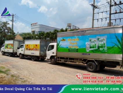 Quảng cáo trên xe hơi và xe tải các loại giá rẻ chuyên nghiệp